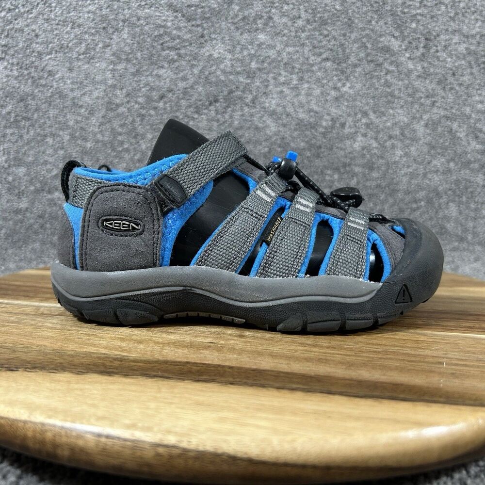 KEEN Newport H2 Kids Size 12 Blue Trail Hiking Waterproof Sport Sandals Used